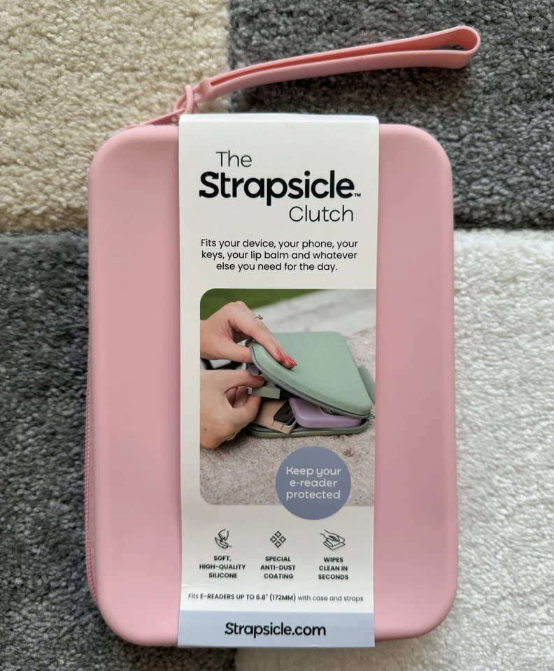 NEW Genuine Strapsicle Blush Soft Clutch. For Kindle. Fits E-Readers Up To 6.8” - Image 2 of 4