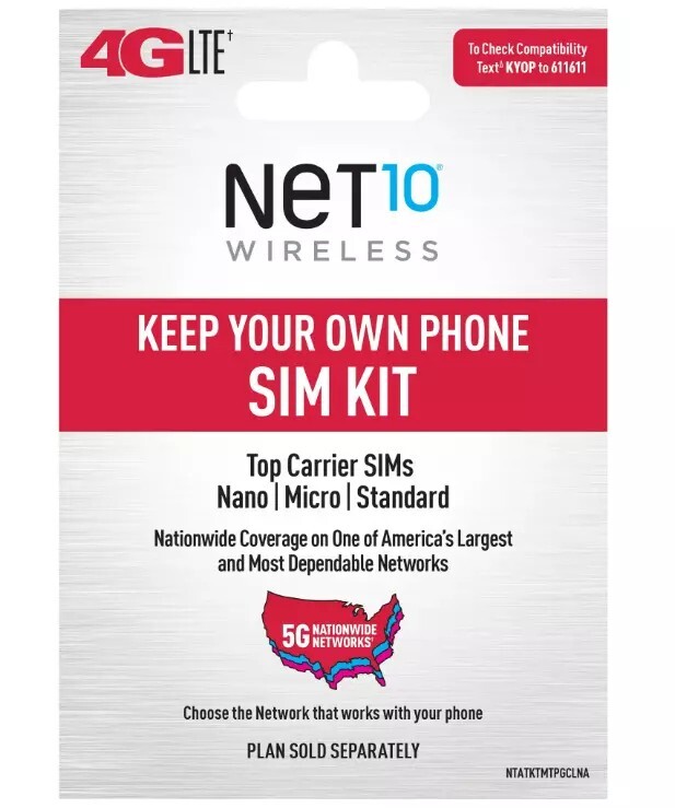 Net10 Wireless Keep Your Own Phone 3-in-1 Prepaid SIM Kit Data New | eBay