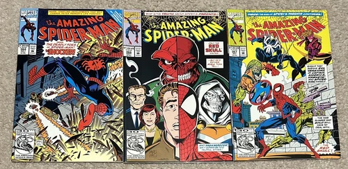Amazing Spider-Man Lot #364,366,367 (1992) NM Red Skull, Taskmaster Marvel