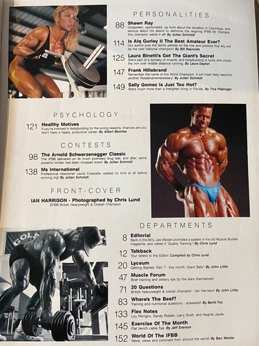 FLEX Bodybuilding Magazine July 1990 Cover Ian Harrison 9514* - Imagen 3 de 3