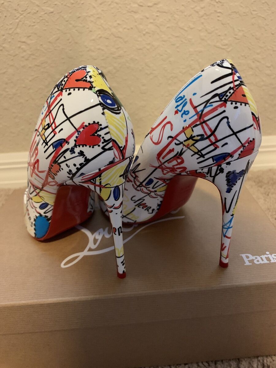 Christian Louboutin Pigalle Follies 36.5 Loubitag Graffiti Christian Louboutin Pigalle Follies 36.5 Loubitag Graffiti