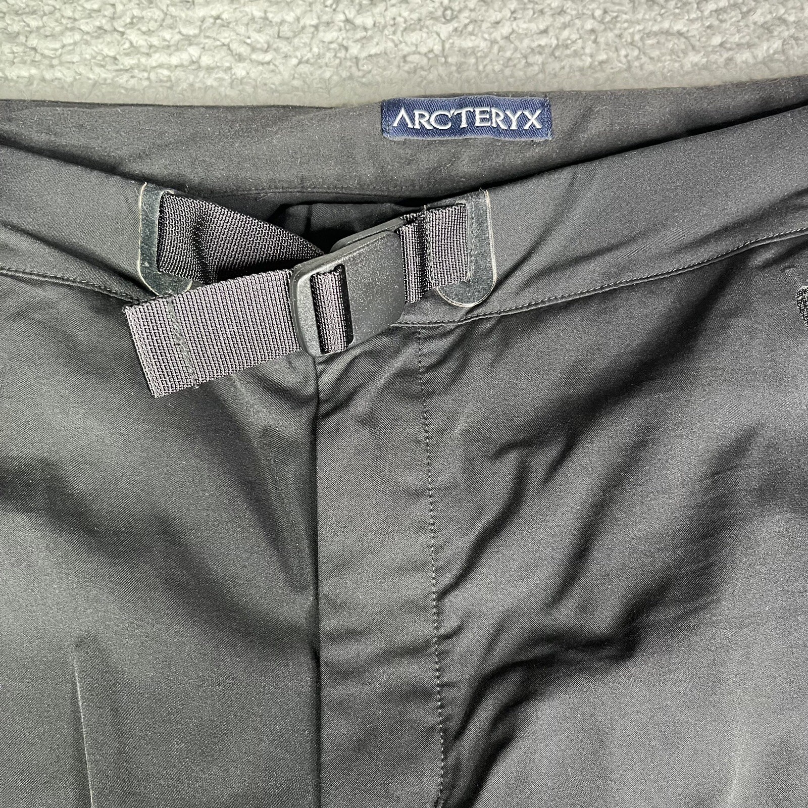 ARC'TERYX Arcteryx Pantalone Donna 12 14 Nero Soft Shell Zip Cintura Integrata Sci Esterno