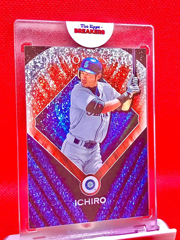 ICHIRO SUZUKI - MINI DIAMOND Finish 2011 Topps Stars SP INSERT - MARINERS - Image 2 of 3