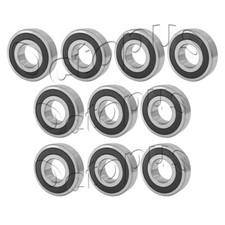 10 Pcs Premium 6011 2RS ABEC3 Rubber Sealed Deep Groove Ball Bearing 55x90x18mm