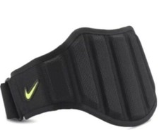 New Nike Structured Lifting,Workout,Training Weight Belt 2.0 Black/Volt SZ M