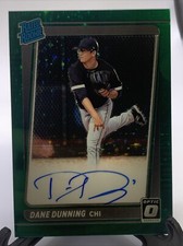 2021 Donruss Optic Rated Rookie Green Auto #RRS-DD Dane Dunning 07/75