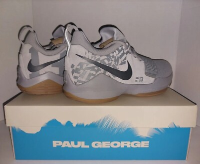 NIKE PG 1 Paul George OKC Thunder Shoes Wolf Grey 878627  display picture 3