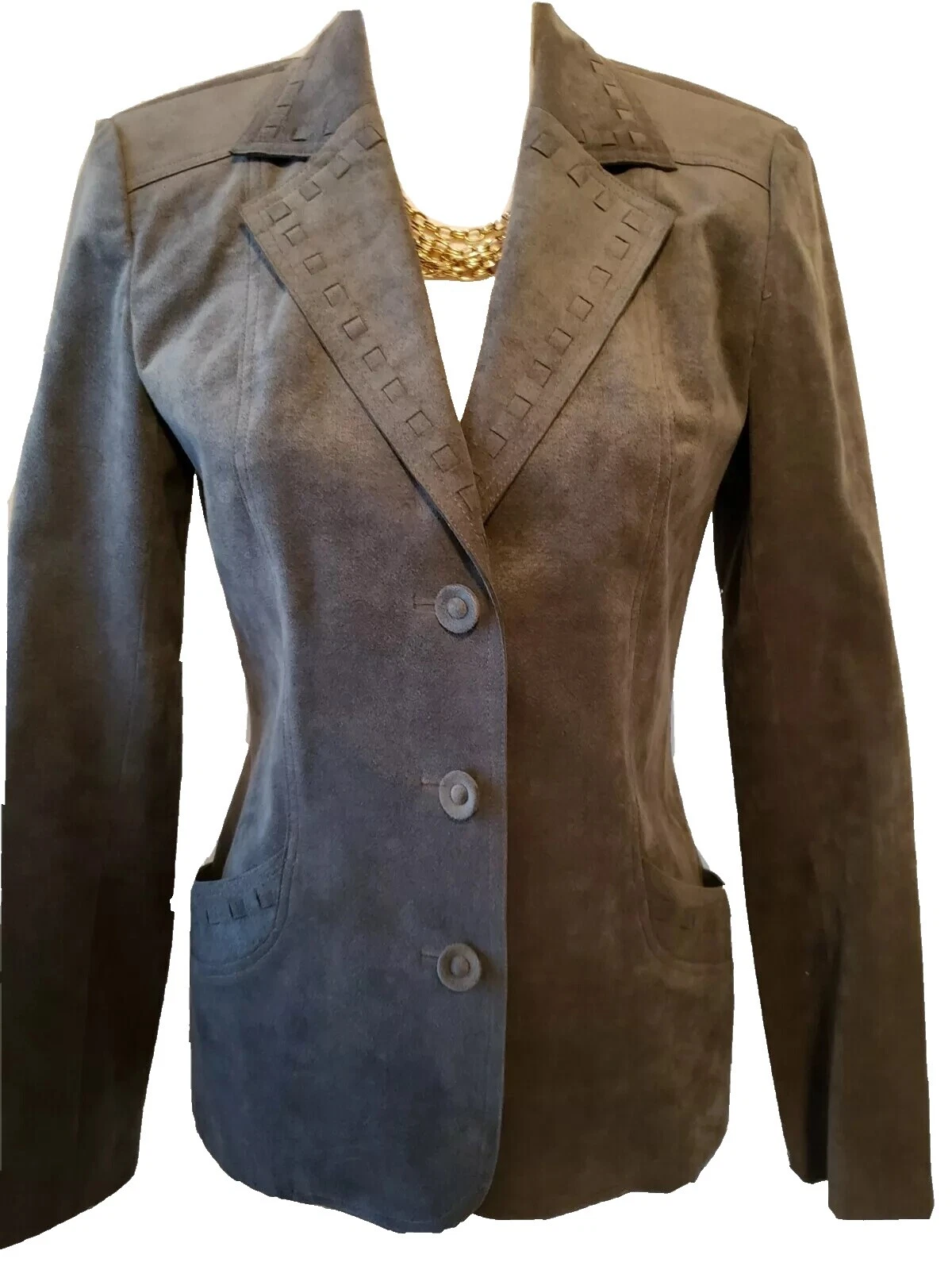 Chaquetas de Traje De Cuero/Trajes vintage blazer, juegos y Suit Separates para Mujeres