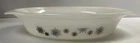 Crown Pyrex Black Snowflake Milk Glass Casserole Oven Dish Vintage