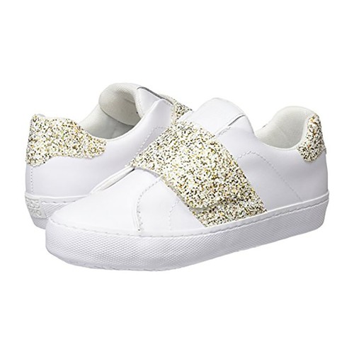 GIOSEPPO Scarpe da ginnastica bambina sneakers in pelle bianca e glitter  oro | eBay