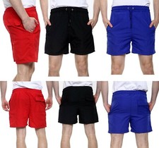 Mens Shorts Swim Trunks Swimming Board Polyester Boys Zip Pocket Swimwear Summer