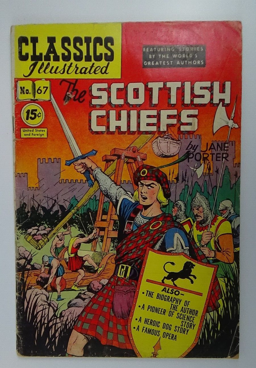The Scottish Chiefs #67 1950 Classics Illustrated Comic Magazine #724
