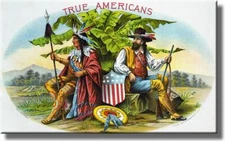 True American Vintage Picture on Stretched Canvas, Wall Art Décor, Ready to Hang