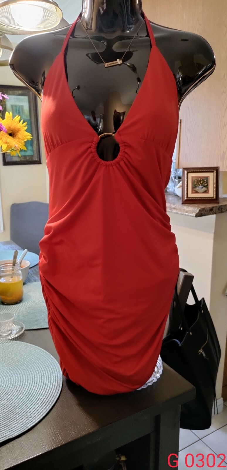THATSSOFETCH Mini Dress Color Orange Sz 12  | eBay