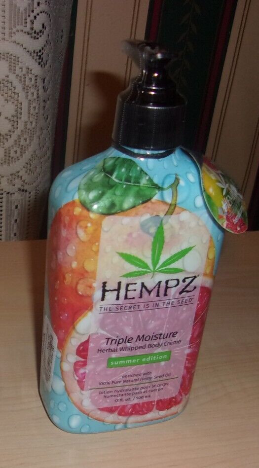 Hempz Triple Moisture Herbal Whipped Body Creme 17 Fl Oz Limited Summer Edition 