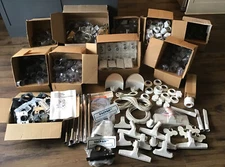 Huge Lot NOS Central Vac Vacuum Installation Kit Fittings Wall Mount Sweeper