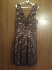 Girls Sleeveless Black Lace Overlay Dress Fit & Flare Size 0