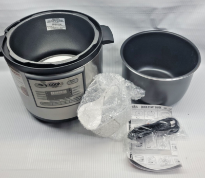 Cooks 6-QT Fast Pot Multi Cooker Pressure Cooker & Slow Cooker JC