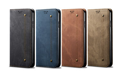 Hülle für Xiaomi Note 8 9 Pro K30 Pro 9C Luxus PU Leder Flip Wallet Case Cover