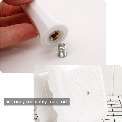 3 Pack 3 Tiers White Plastic Cupcake Stand Dessert Serving Trays Round Square - Picture 4 of 8