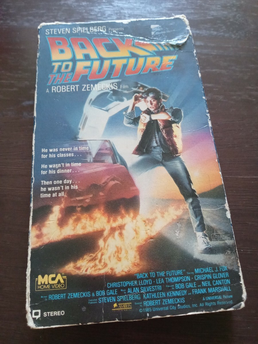 Back To The Future 1985 Michael J Fox VHS 1st release MCA | eBay