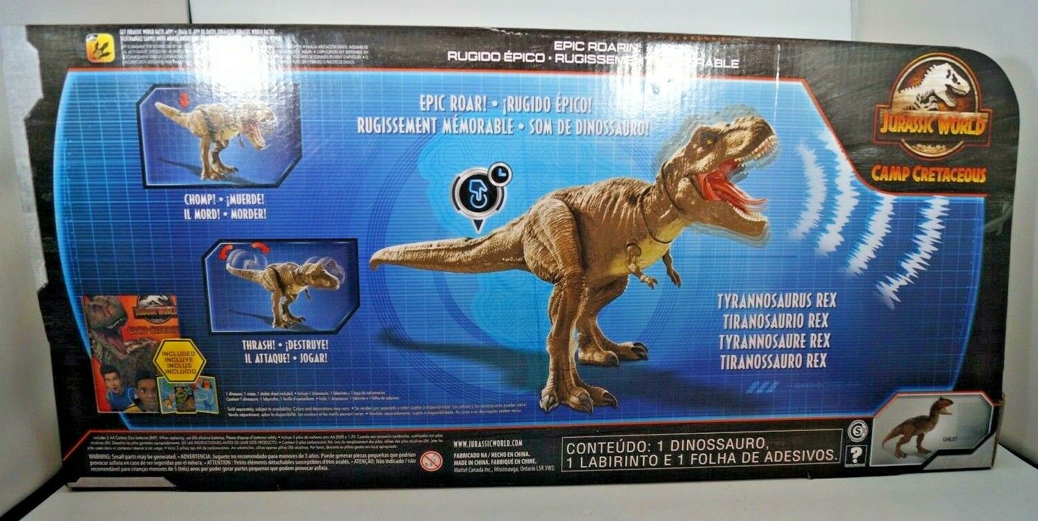 Jurassic World Dinossauro T-rex Rugido Épico - Mattel Gjt60