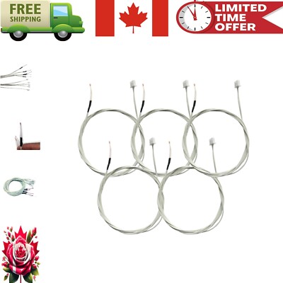 Durable 1.2m Thermistor for Ender 3 & Prusa I3 - Pack of 5 Temperature Sensors