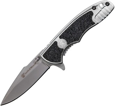 Smith & Wesson Victory Flipper Knife 2.75'' Bead Blast Plain Blade 1084306