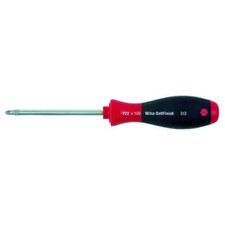 Image of Wiha 313 Series Soft Grip Pozi Screwdriver PZ4 200mm