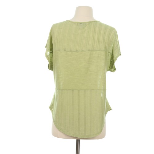 One World Women's Green Embellished V-Neck Shirt Top - Size Small - Picture 3 of 8