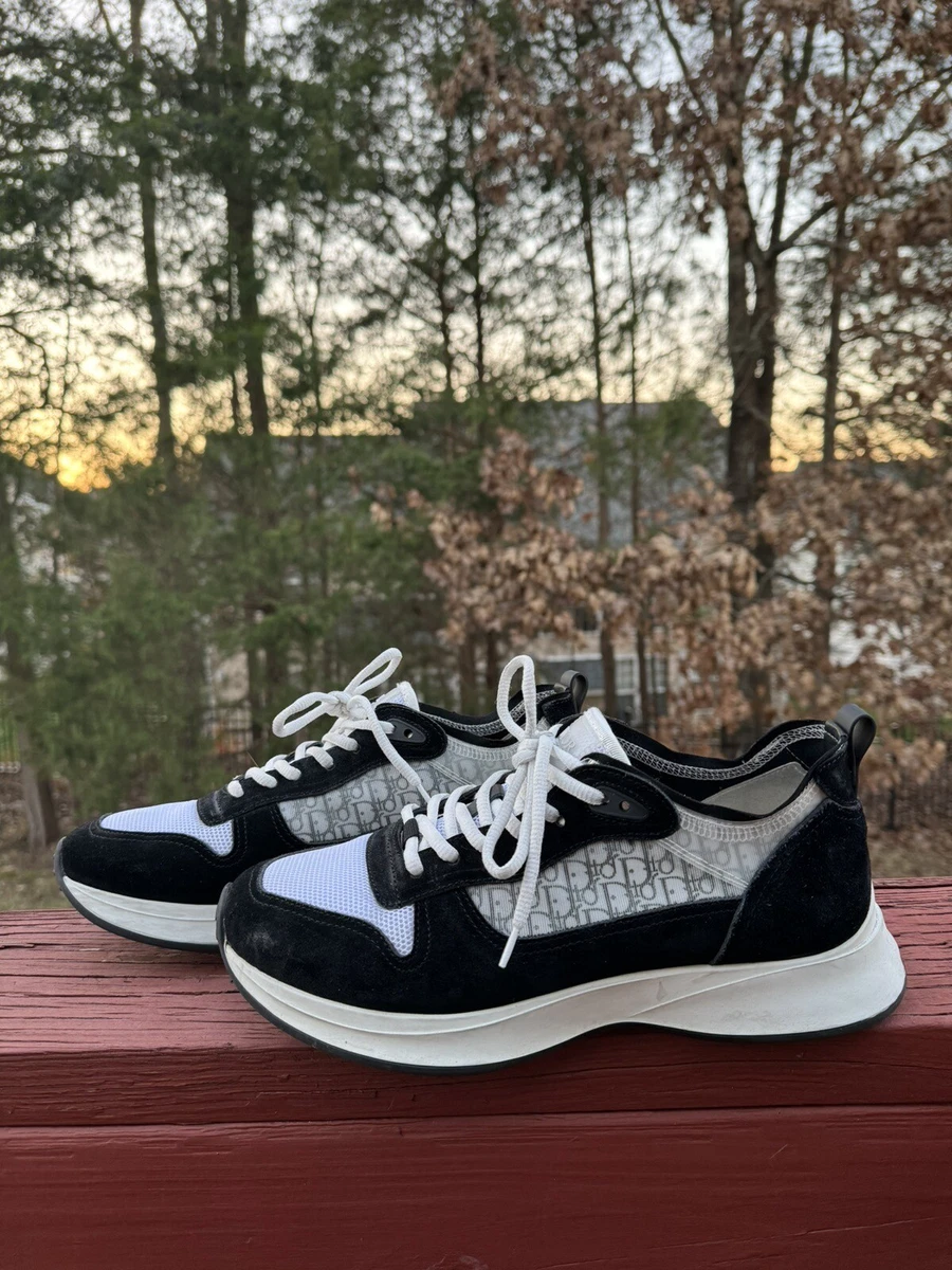 Size 11.5 Dior B25 Low Dior Oblique Sneaker Custom Laces Black