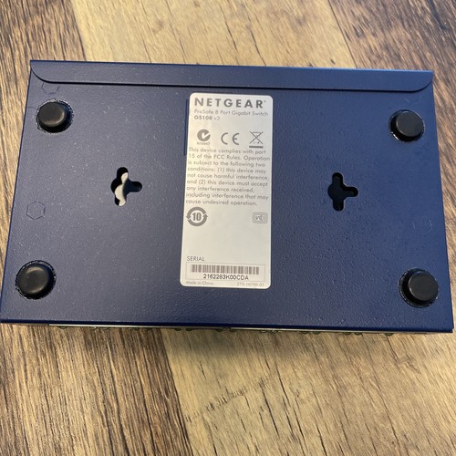 Netgear GS108 ProSafe 8-Port Gigabit Ethernet Switch w/ Power Adapter - Picture 5 of 6
