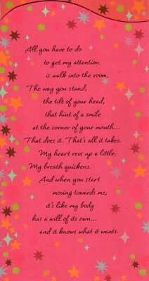 Love & Romance I'm Completely & Totally Yours Stars Hallmark Greeting Card 