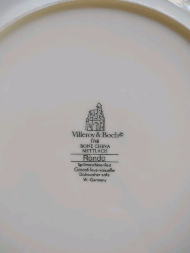 33 Piece VILLEROY & BOCH RONDO Dish SET PLATES Cups SERVING PLATTER Light Green - Picture 22 of 22