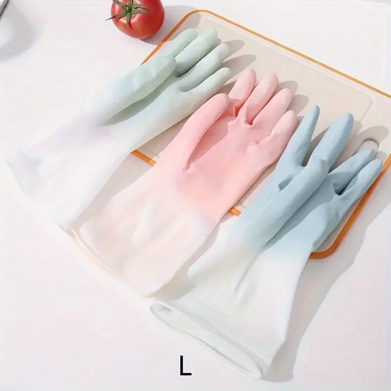 2-Pack Silicone Dishwashing Gloves for Kitchen Cleaning House Chores