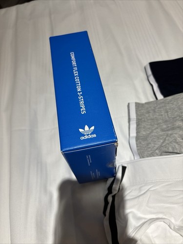 Mens Adidas Originals Comfort Flex Cotton 3-stripes Briefs 3pk Size Medium - Picture 5 of 9