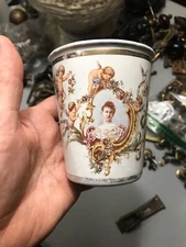 RARE 1898 CUP TUMBLER QUEEN JUBILEE RARE UNUSUAL GRANITEWARE ENAMELWARE!