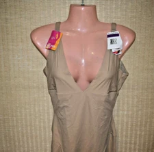 NWT Flexees Sleek Smoothers Firm Control Singlet Shapewear 2XL 