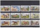 FRANCE 2013 CHEVAUX DE TRAIT SERIE COMPLETE DE 12 TIMBRES OBLITERE