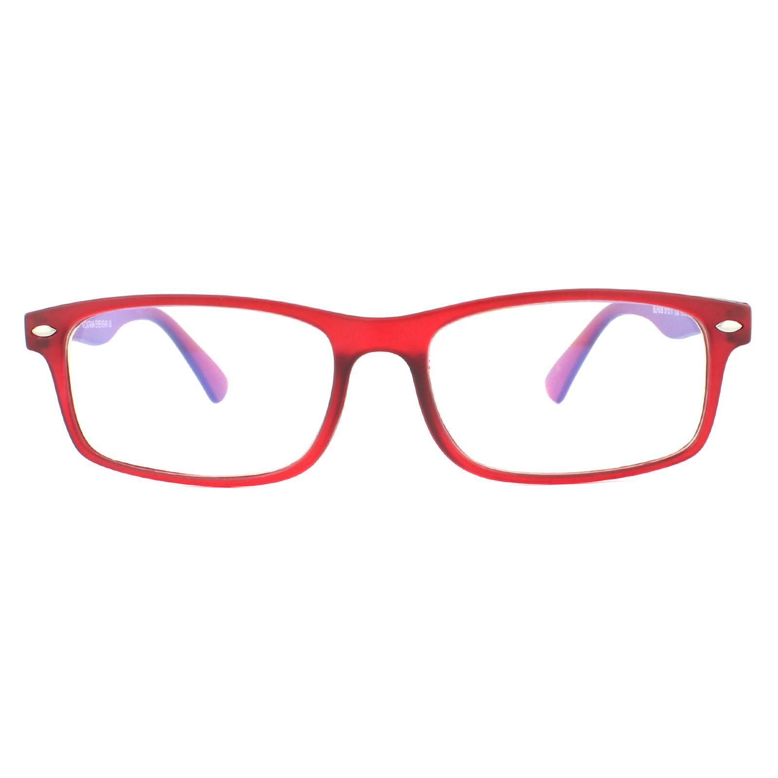 Montana Reading Glasses BLF83-B Matte Red Burgundy Blue Light Block +2.00