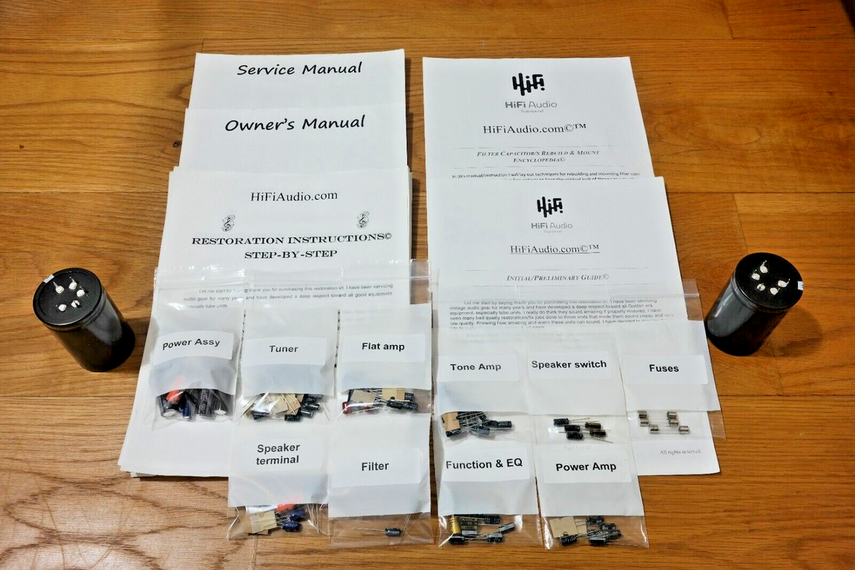 Pioneer SX-980 rebuild restoration recap service kit fix repair