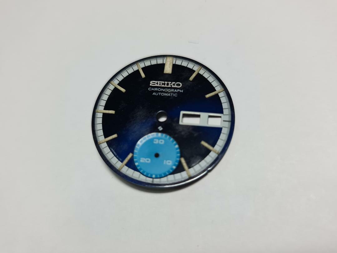 GENUINE USED GOOD CONDITION BLUE DIAL SEIKO CHRONOGRAPH 6139-8020
