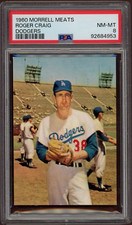1960 Morrell Meats Roger Craig Los Angeles Dodgers PSA 8