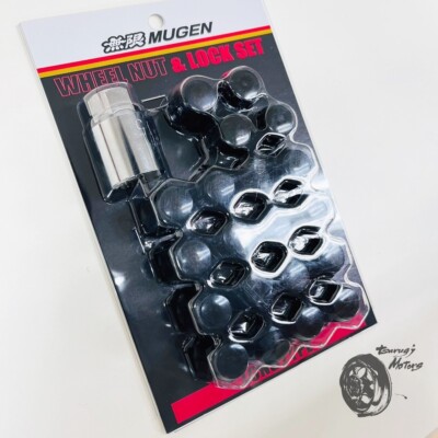 Honda Civic Type R FD2 MUGEN OEM Wheel Nut & Lock Set Black