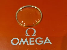 Watch Crystal Plexi Glass For OMEGA SEAMASTER with Gold  tensioner ring 29.6 mm
