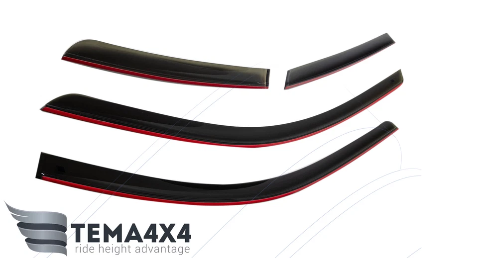 Tape-on Windows Visors Deflector Sun Rain Guard for Hyundai Tiburon Coupe GK - Image 2 of 4