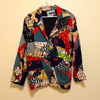 Other Destinations vintage patchwork blazer s