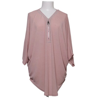 Qed London, Top, Größe: M/L, Pink, Elasthan/Polyester, Einfarbig, Damen #vKa