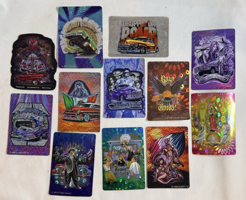 Lot of 1997-98 Olaes Gonzales Sleepy G Way of Life Chicano Lowrider Stickers
