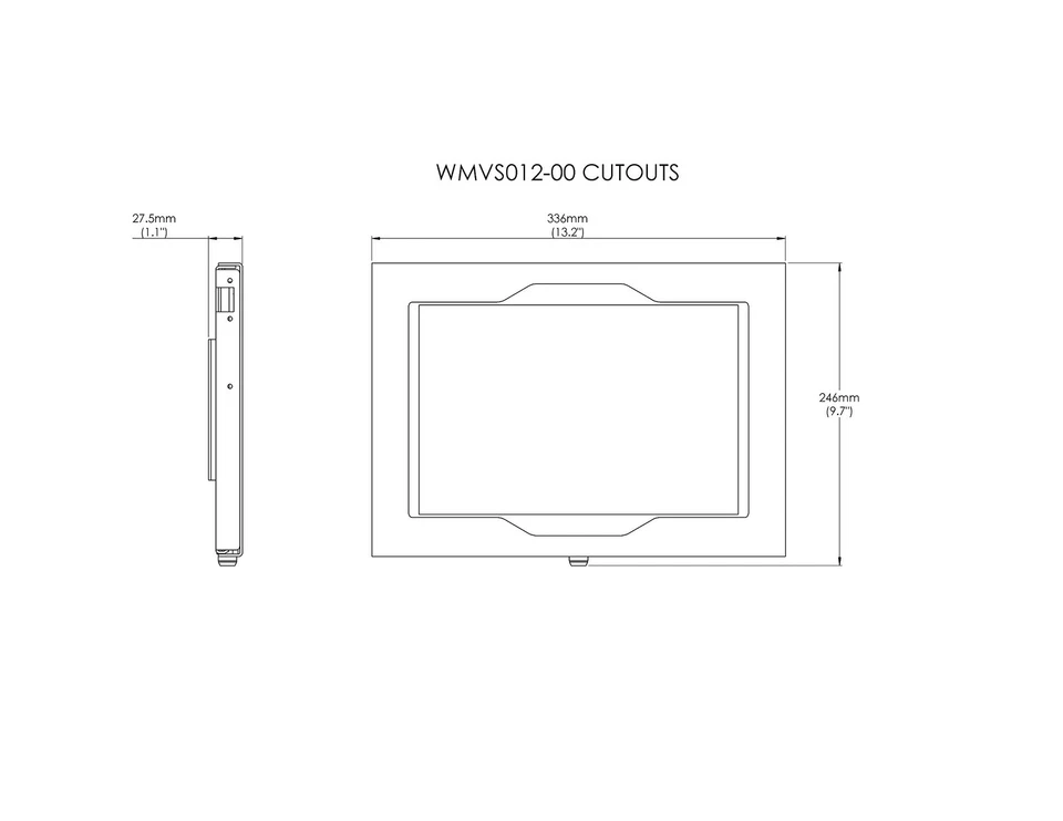 Locking Wall Mount Metal Enclosure for MS Surface Pro 3 4 5 6 7 - Kiosk, POS,... - Image 4 of 4